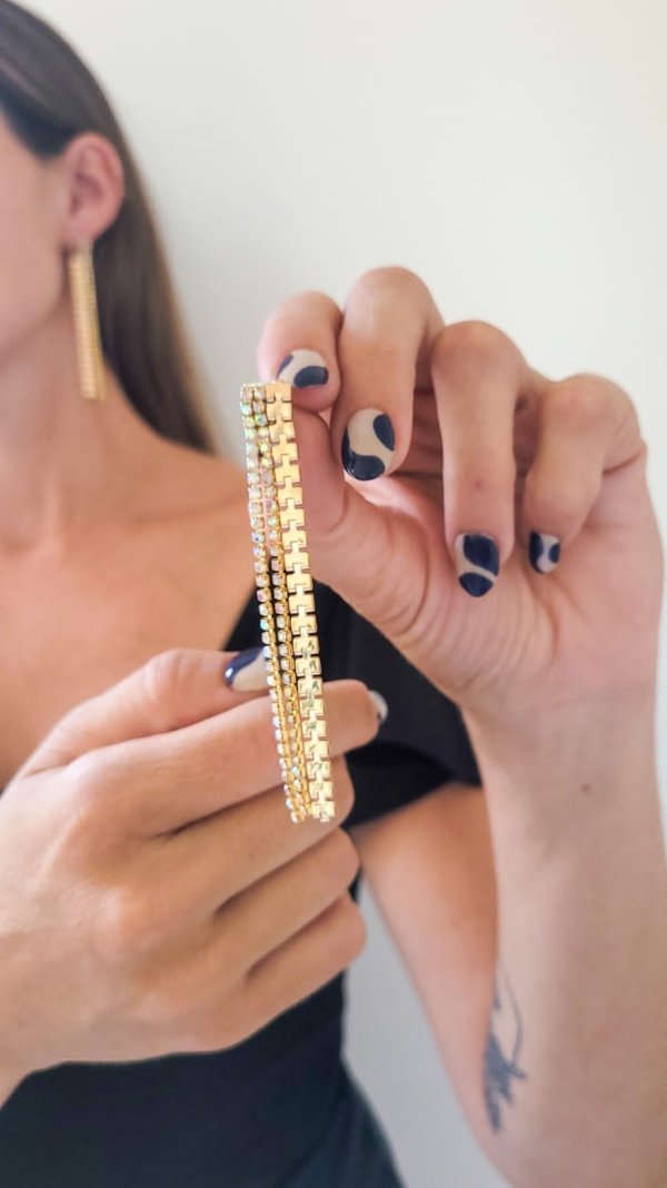 Aros  Tiras - Dorados