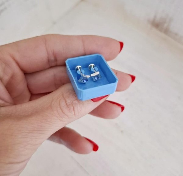 Abridores Cuadrados - Enchapados Plata 925