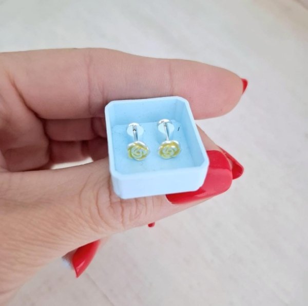 Abridores Flores - Enchapados Plata 925