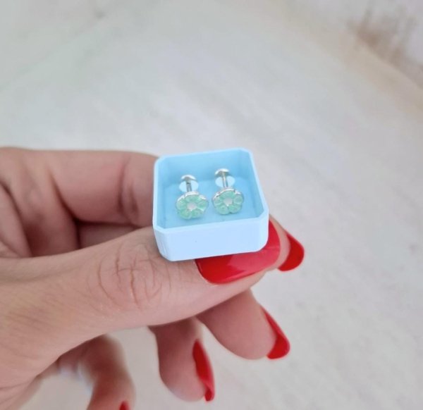 Abridores Flores - Enchapados Plata 925