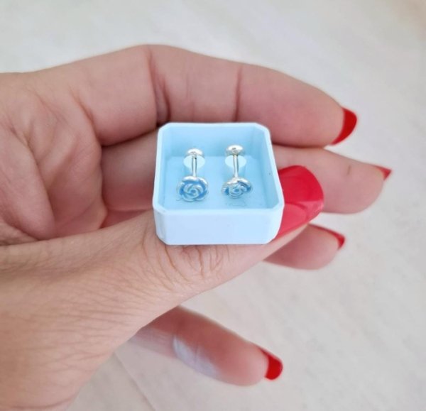 Abridores Flores - Enchapados Plata 925