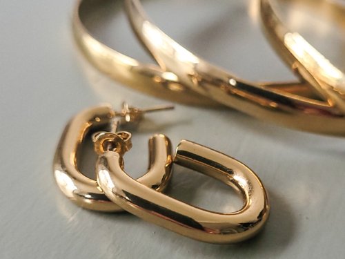 Aros Pasante Tuby  Redondos - Acero Dorado