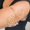 Brazalete Espiral  - Acero Dorado