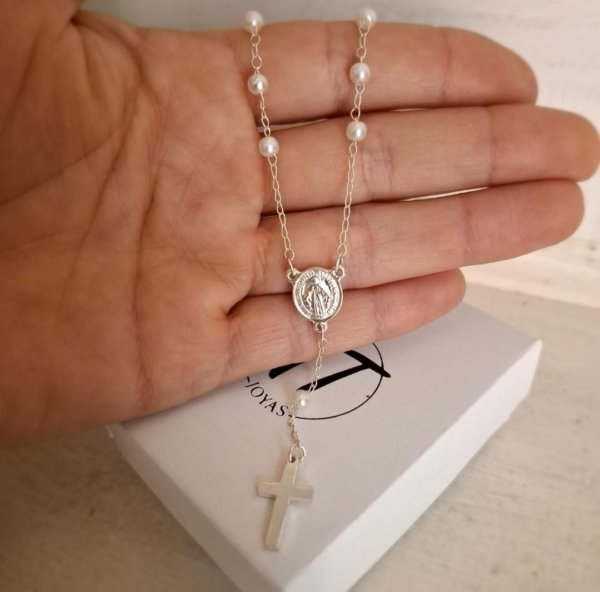 Denario Perlas - Acero Blanco