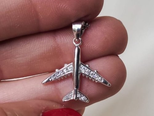 Dije Avión - Plata 925