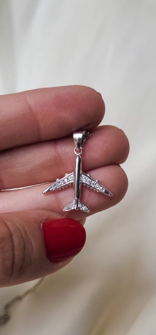 Dije Avión - Plata 925