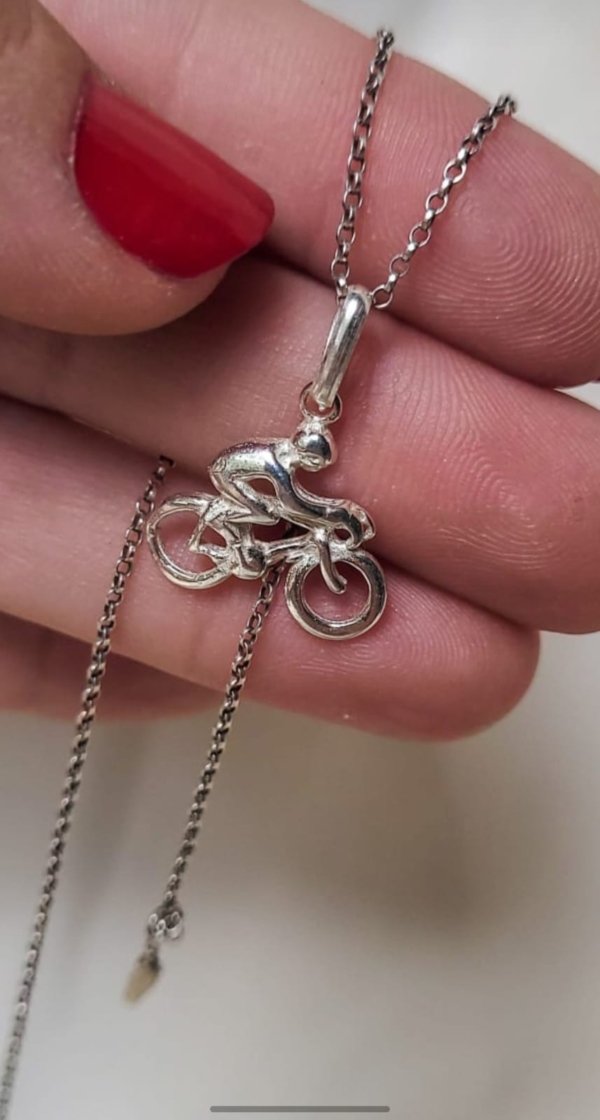 Dijes-Plata925 (6) Dije Ciclista - Plata 925