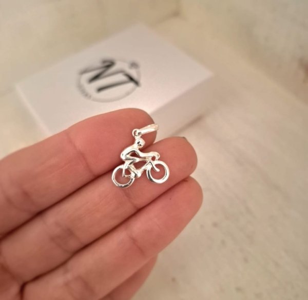 Dijes-Plata925 (7) Dije Ciclista - Plata 925