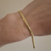 Pulsera Chata - Acero Dorado