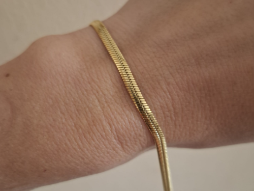 Pulsera Chata - Acero Dorado