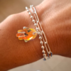 Pulsera Mano de Fátima - Acero Blanco