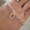 Pulsera Mano de Fátima - Acero Blanco