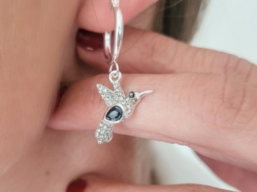 Argollas Colibrí - Acero Blanco