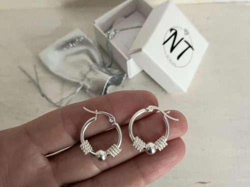 Argollas Mida - Acero Blanco