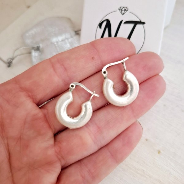 Argollas Dona - Plata Inflada 925