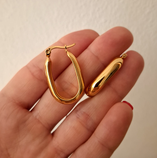 Aros Tuby  - Acero Dorado