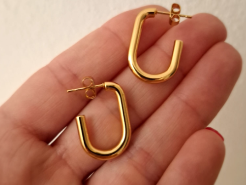 Aros Tuby 5 Acero Dorado Aros Pasante Tuby Redondos Pequeños - Acero Dorado