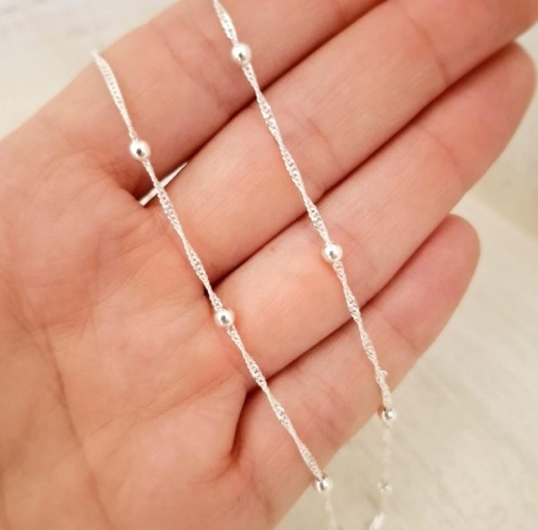 Cadena Antonila Singapur en Plata 925 Cadena Antonila - Plata 925