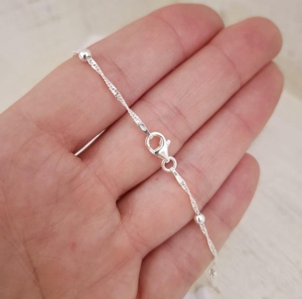 Cadena Antonila Singapur en Plata 925 Cadena Antonila - Plata 925