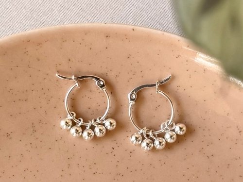 Argollas Abundancia en Acero Blanco Argollas de la Abundancia - Acero Blanco