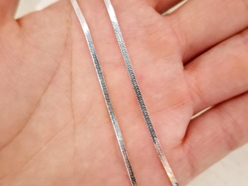 Cadena Cinta Serpiente - Plata 925