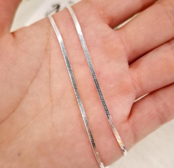 Cadena Cinta Serpiente - Plata 925