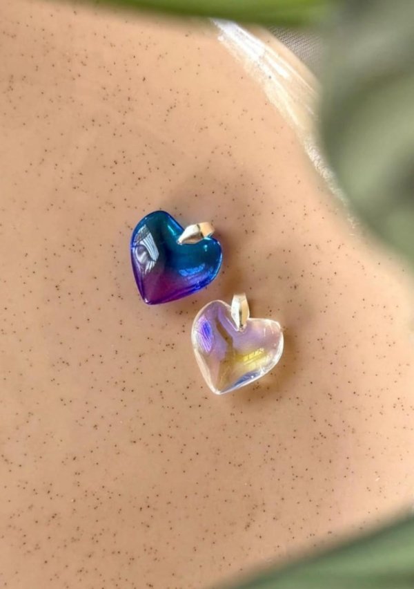 Dije Corazón Color – Acero Blanco Dije Corazón Color - Acero Blanco