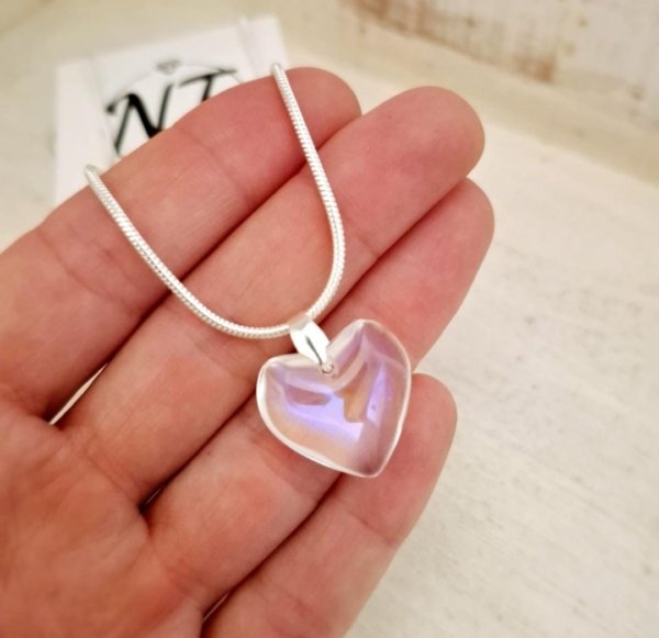 Dije Corazón Color – Acero Blanco Dije Corazón Color - Acero Blanco