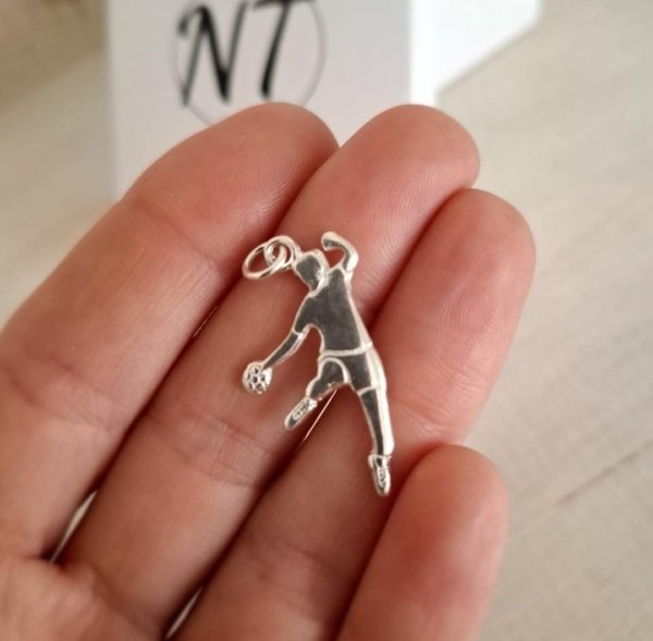 Dije Jugador de Handball - Plata 925