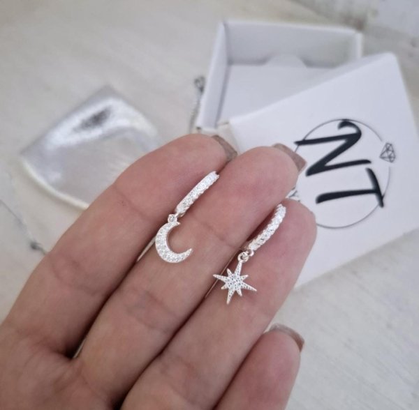 Aros Universo en Plata 925 Aros Universo - Plata 925