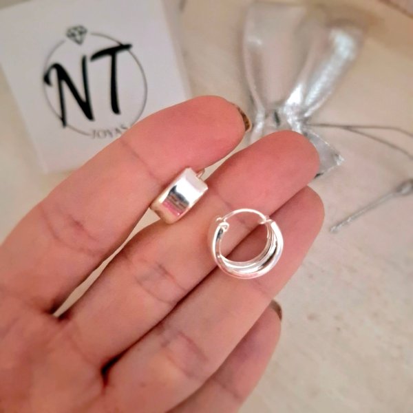 Aros Cubanos en Plata 925 Aros Cubanos - Plata 925