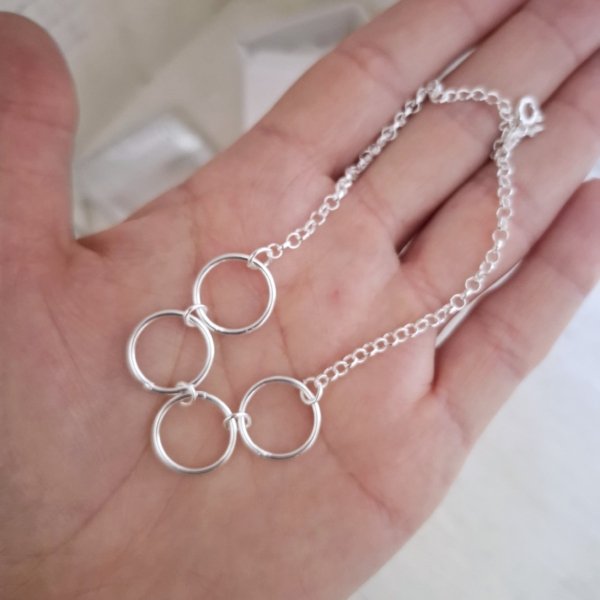 Pulsera Círculos Calados en Plata 925 Pulsera Círculos Calados - Plata 925