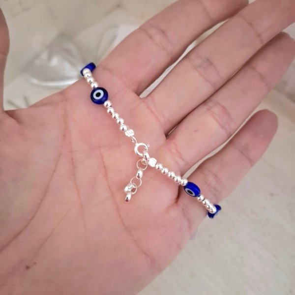 Pulsera ojito Turco Redondo - Plata 925 Pulsera ojo turco Redondo - Plata 925