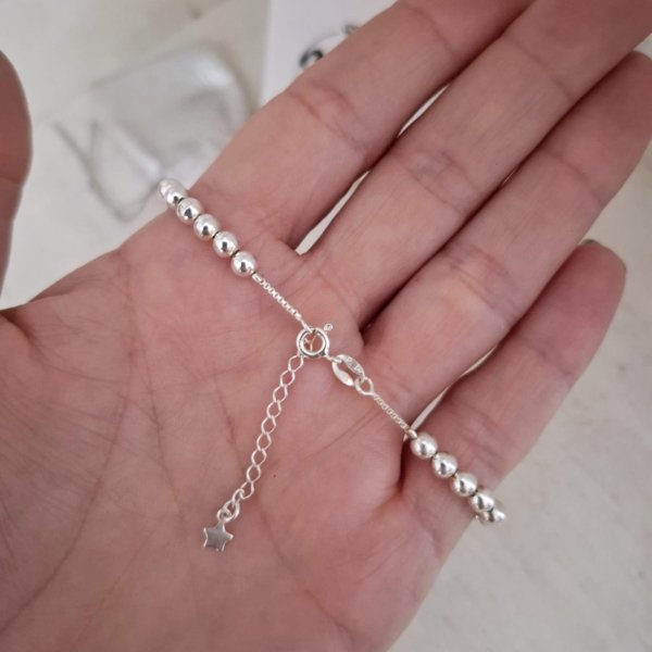 Pulsera Bolitas en plata 925 Pulsera Bolitas - Plata 925