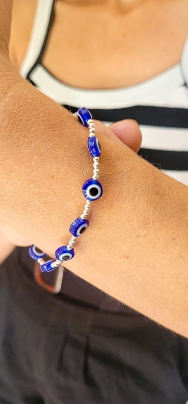 Pulsera ojito Turco Redondo - Plata 925 Pulsera ojo turco Redondo - Plata 925