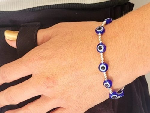 Pulsera ojito Turco Redondo - Plata 925 Pulsera ojo turco Redondo - Plata 925