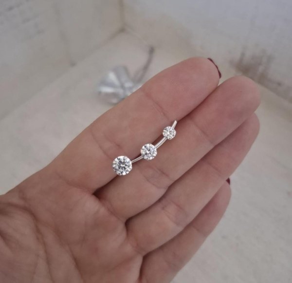 Aros Trepador Ulina - Plata 925