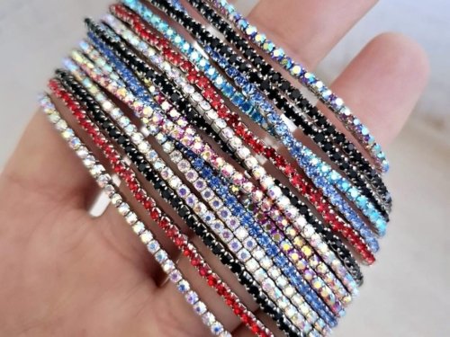 Pulseras Elastizadas - Acero Blanco