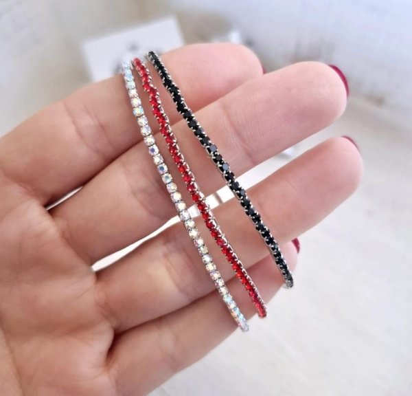 Pulseras Elastizadas - Acero Blanco