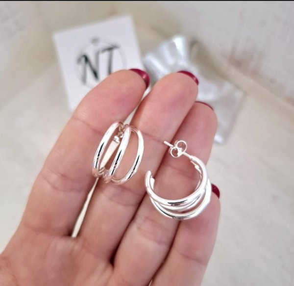 Aros Triple - Acero Blanco Aros Triple C - Acero Blanco