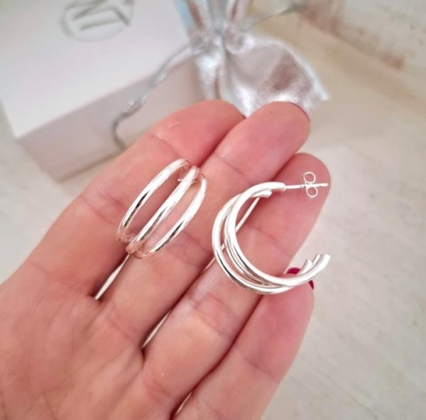 Aros Triple - Acero Blanco Aros Triple C - Acero Blanco