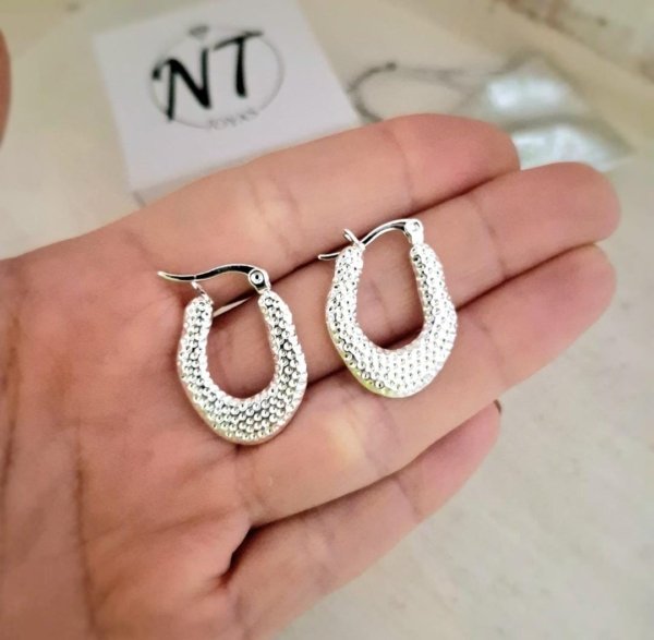 Argollas Claudi - Acero Blanco