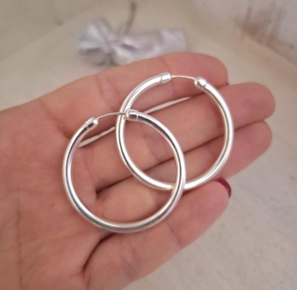 Argollas Calota - Plata 925 Argollas Calota - Plata 925