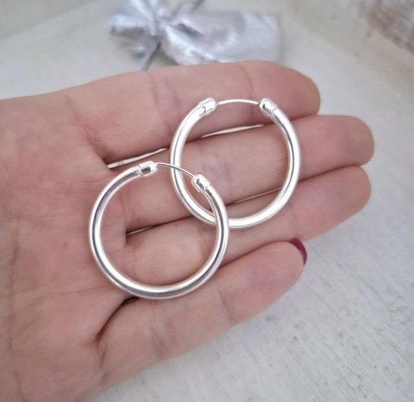 Argollas Calota - Plata 925 Argollas Calota - Plata 925