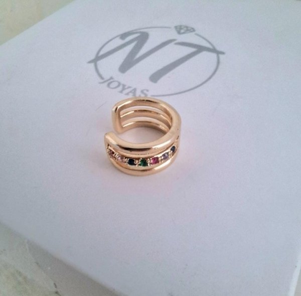 Cuff Arceli Colores - Acero Dorado