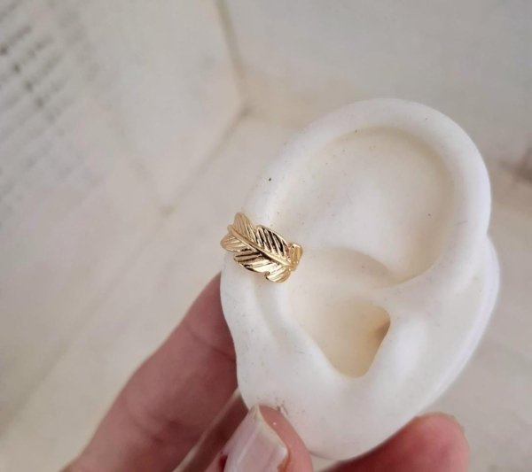 Cuff Hoja - Acero Dorado Cuff Hoja - Acero Dorado