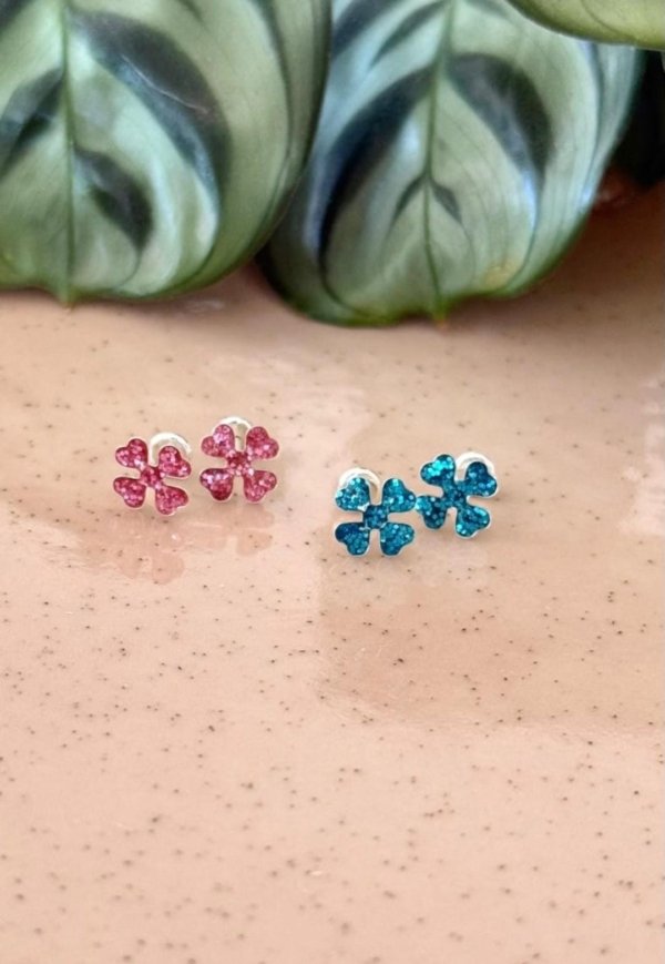 Abridores Flores Brillantes - Plata 925