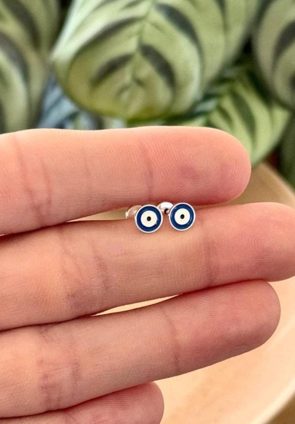 Abridores Ojo Turco - Enchapados Plata 925