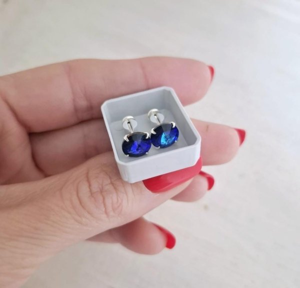 Abridores Redondos Brillantes - Enchapados Plata 925