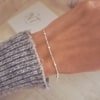 Pulsera bolitas figaro. plata 925